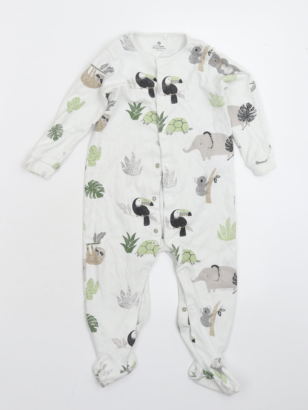 NEXT Baby White   Babygrow One-Piece Size 18-24 Months