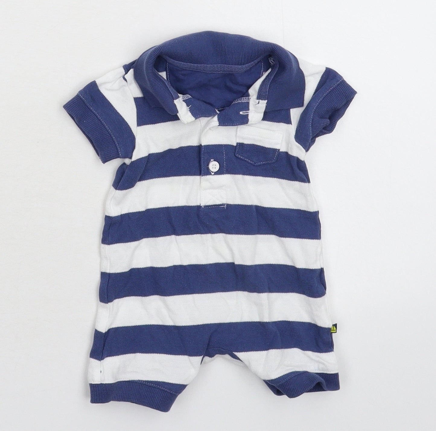 NEXT Baby Blue Striped  Babygrow One-Piece Size 0-3 Months