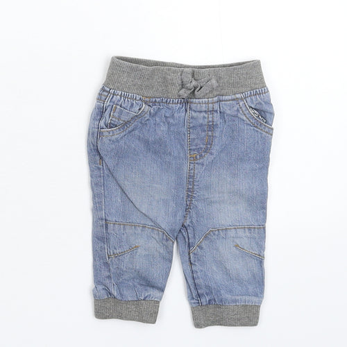 Earlydays Baby Blue  Denim Jogger Jeans Size 3-6 Months