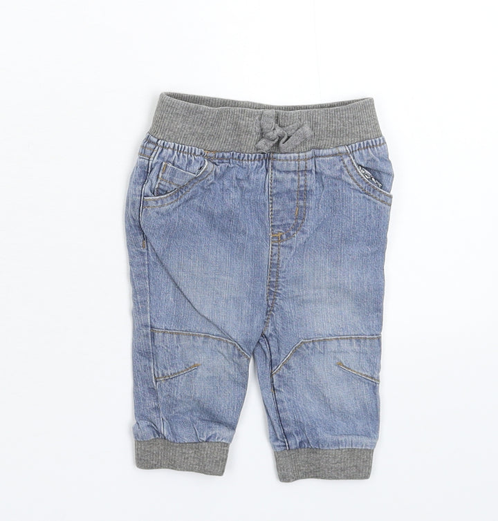 Earlydays Baby Blue  Denim Jogger Jeans Size 3-6 Months