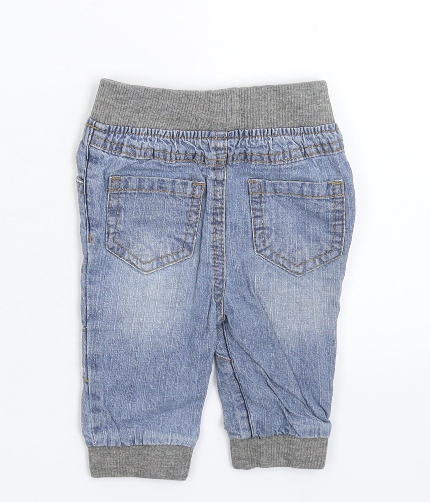 Earlydays Baby Blue  Denim Jogger Jeans Size 3-6 Months