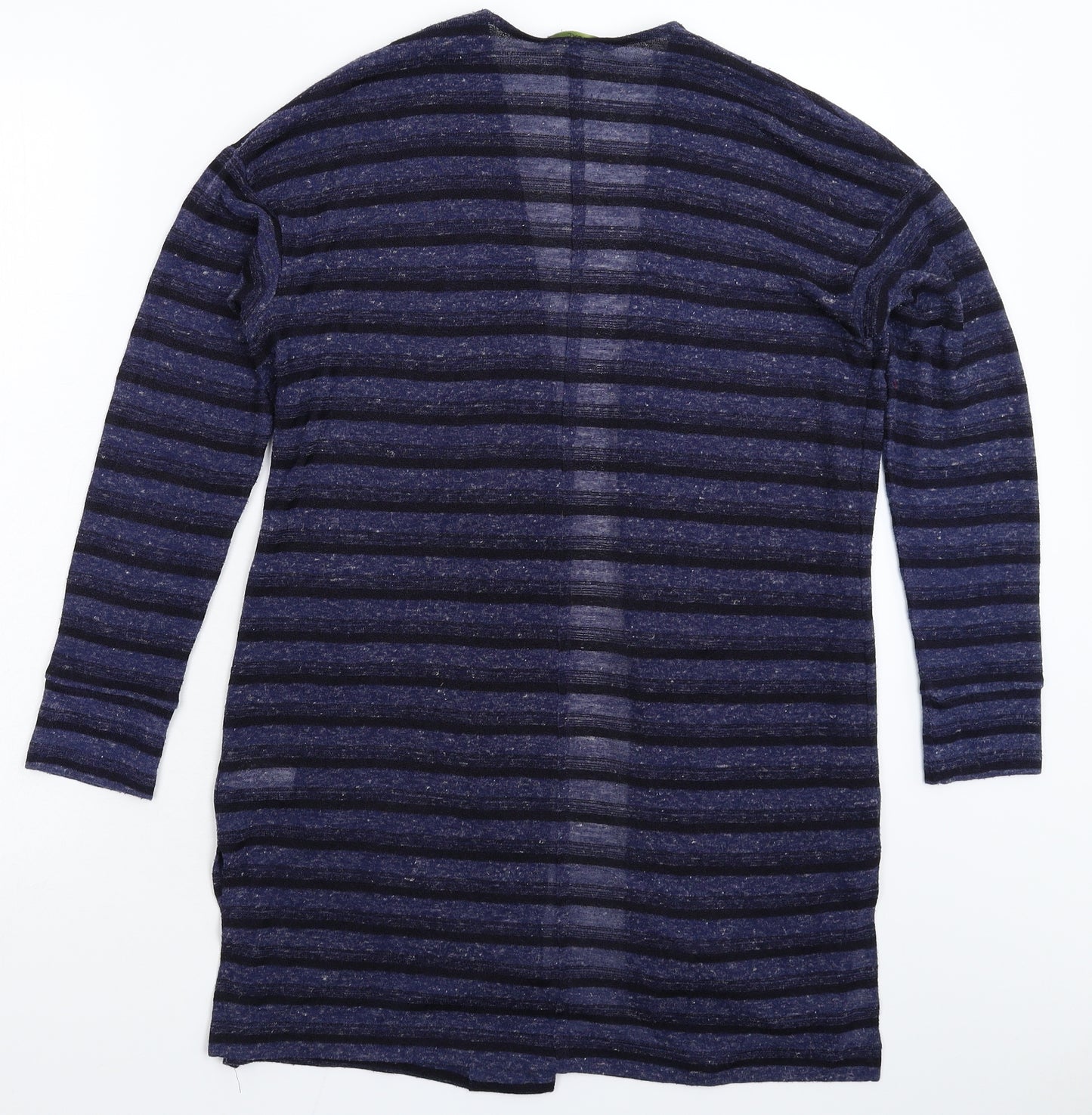 NEXT Womens Blue Striped Knit Cardigan Jumper Size 12