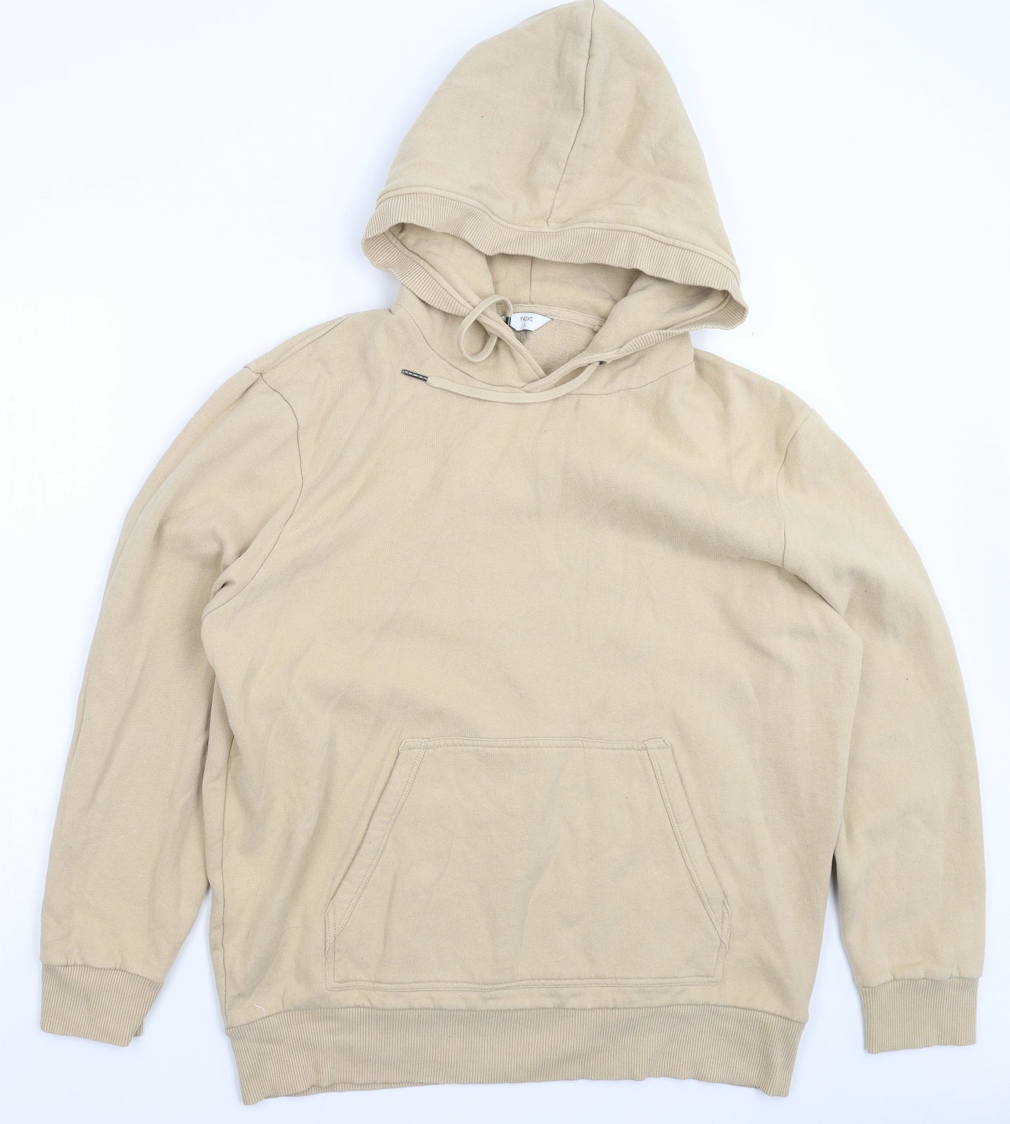 NEXT Mens Beige   Pullover Hoodie Size L