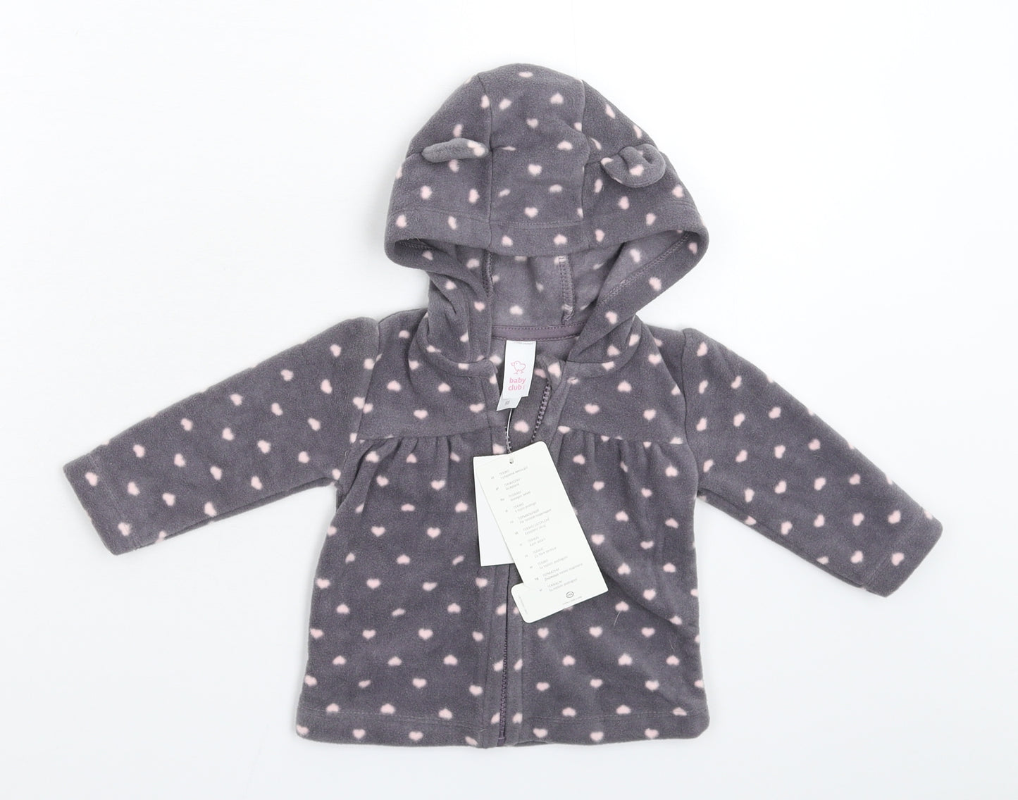 C&A Baby Grey Spotted  Jacket  Size 6-9 Months