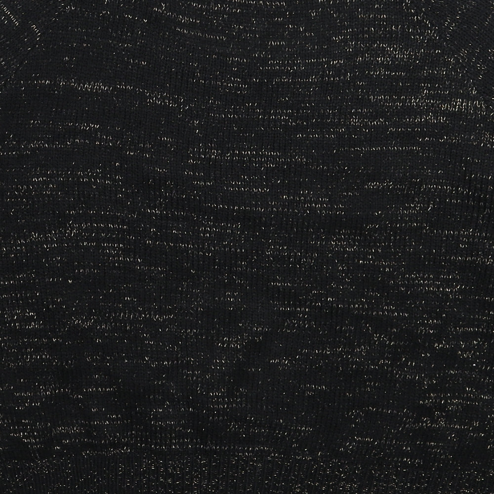 Divided Womens Black  Knit Pullover Jumper Size M