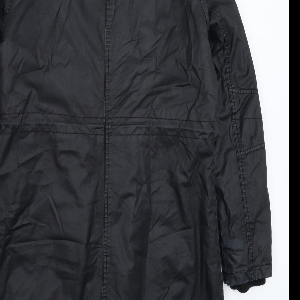 TU Womens Blue   Parka Coat Size 10