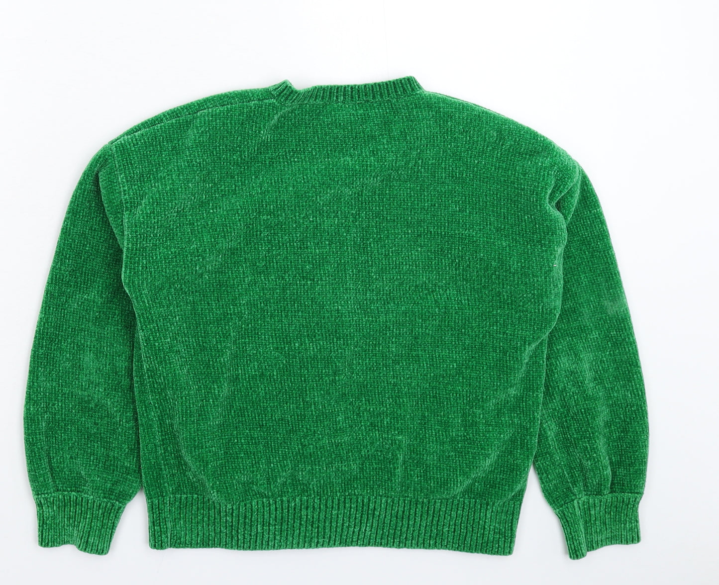United Colors of Benetton Girls Green  Knit Jacket  Size 9-10 Years