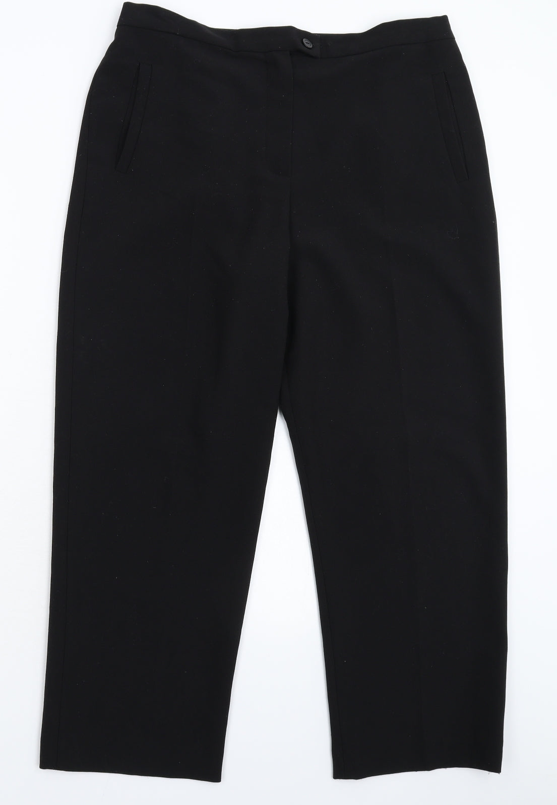 Eastex Womens Black   Trousers  Size 14 L27 in