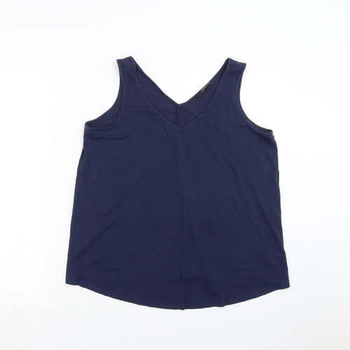 George Womens Blue   Basic Blouse Size 14