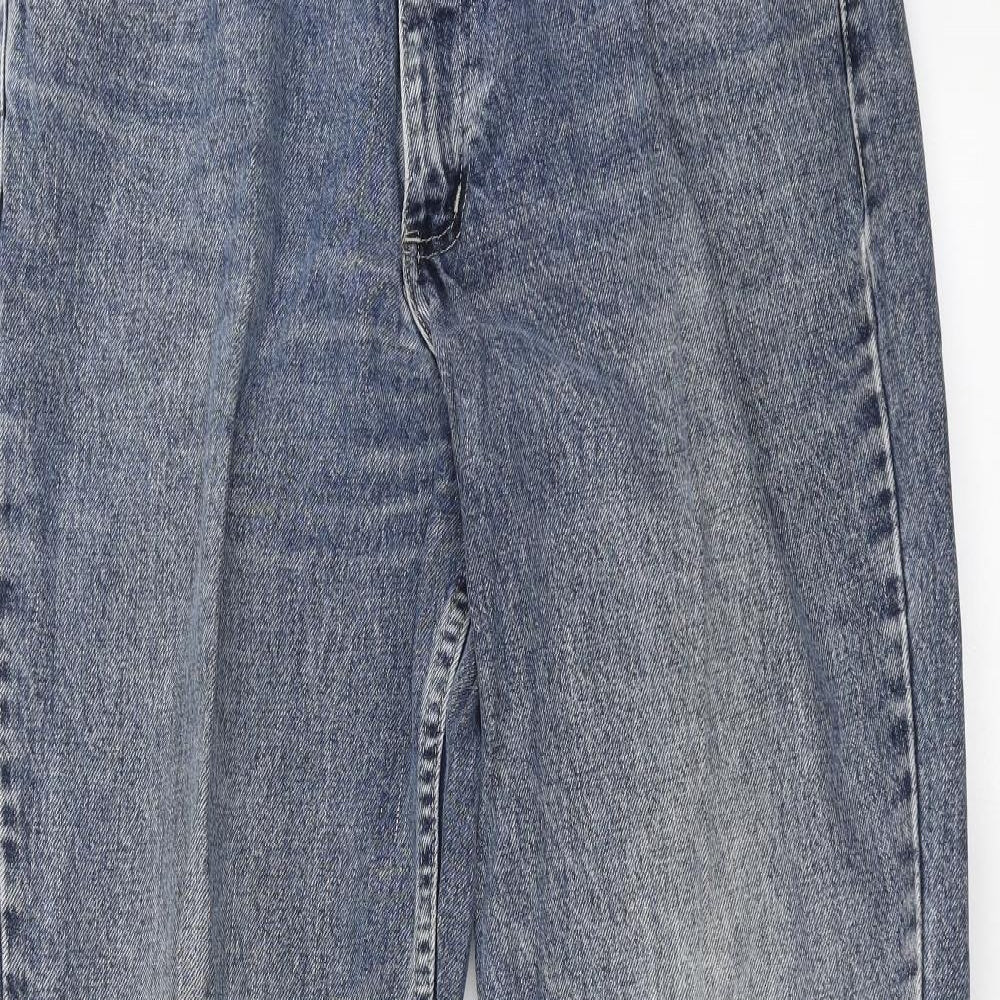 Wrangler Mens Blue  Denim Straight Jeans Size 36 in L31 in
