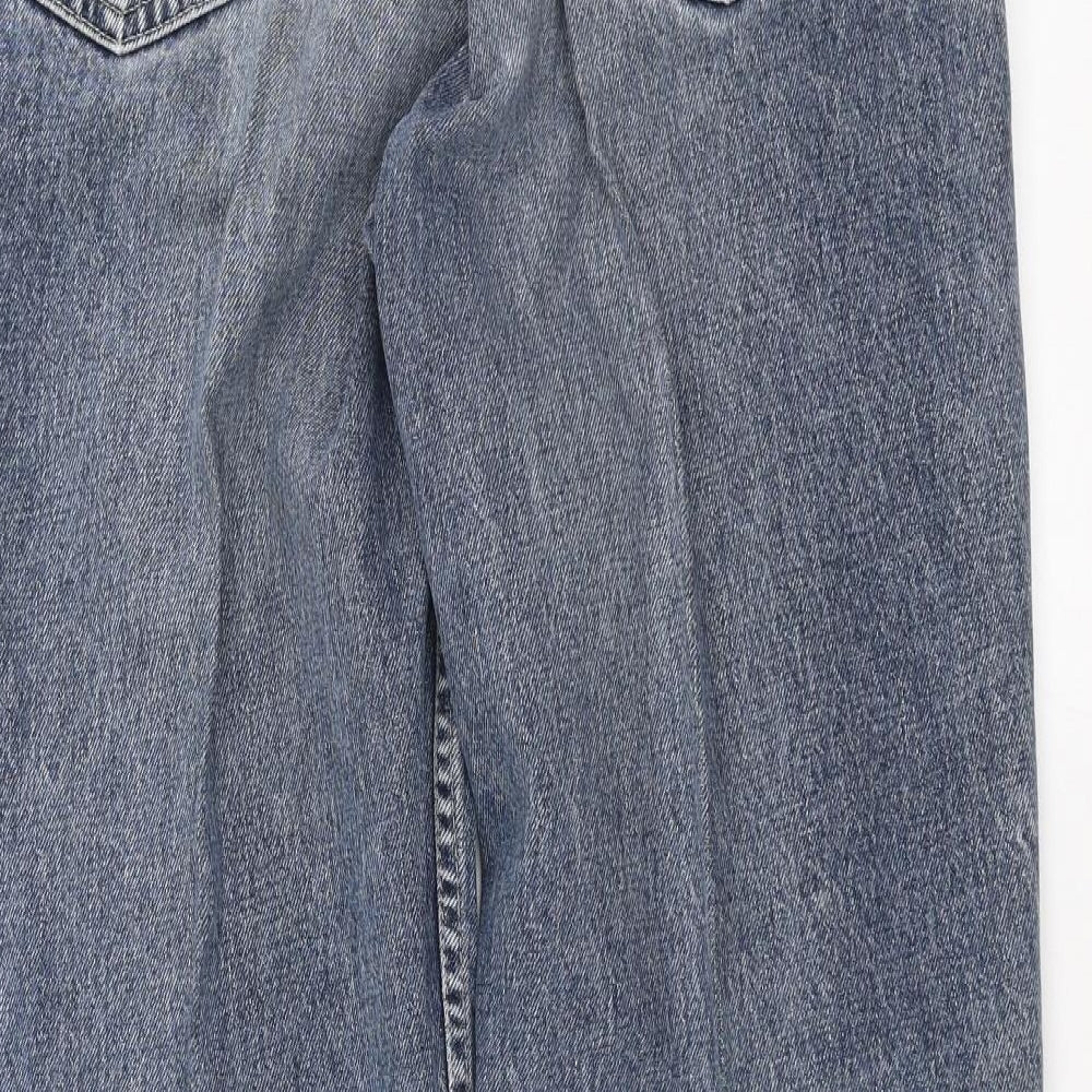 Wrangler Mens Blue  Denim Straight Jeans Size 36 in L31 in