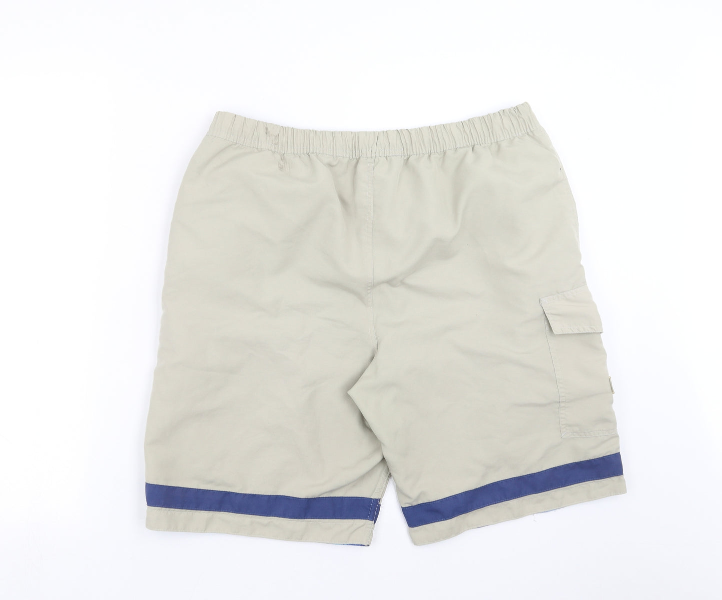 PETROLEUM Mens Beige   Bermuda Shorts Size L - Reversible swim shorts