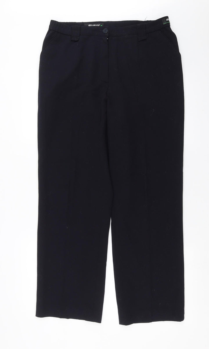 Wicked Womens Blue   Trousers  Size 16 L30 in