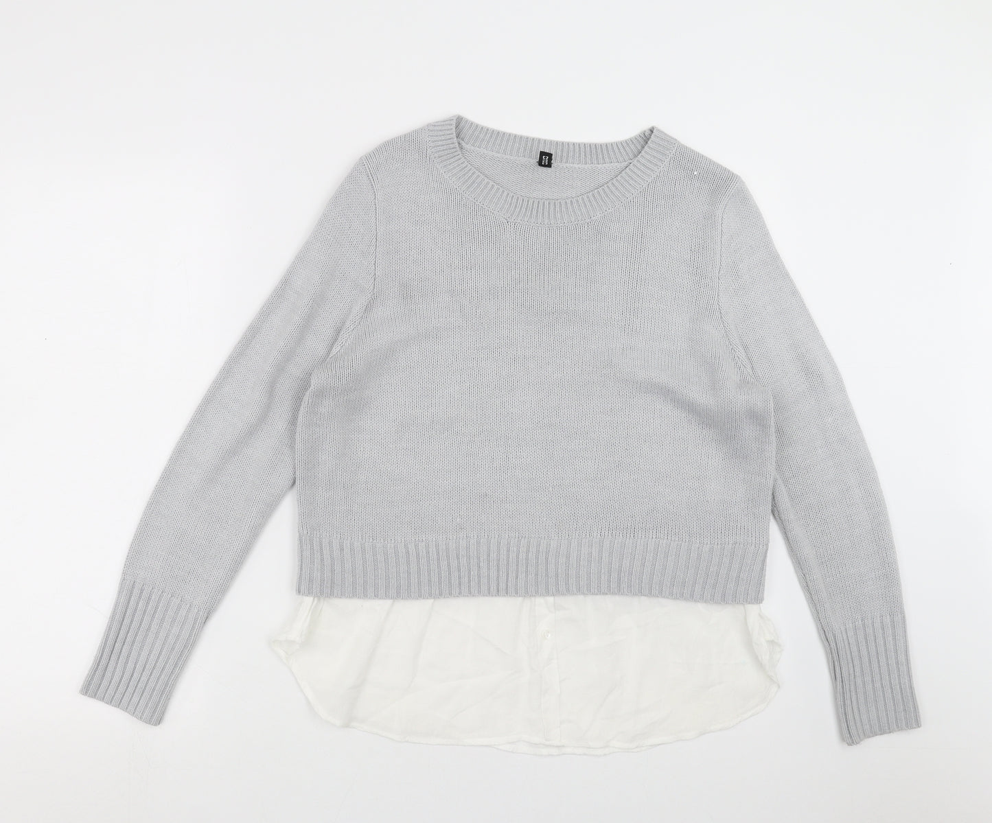 Divided by H&M Womens Grey  Knit Pullover Jumper Size M