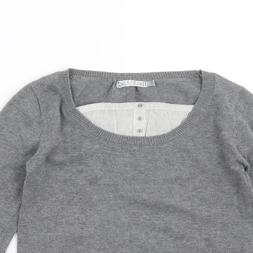 CFK Girls Grey  Knit Pullover Jumper Size 8 Years