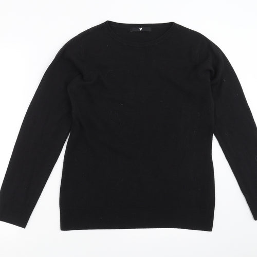 Very Womens Black  Knit Pullover Jumper Size 14