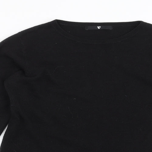 Very Womens Black  Knit Pullover Jumper Size 14