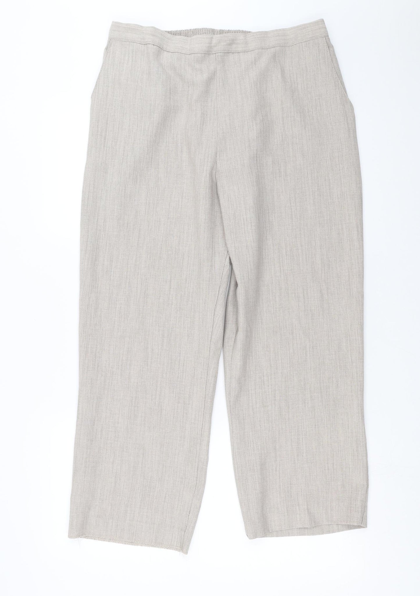 Preworn Womens Beige   Trousers  Size 20 L26 in