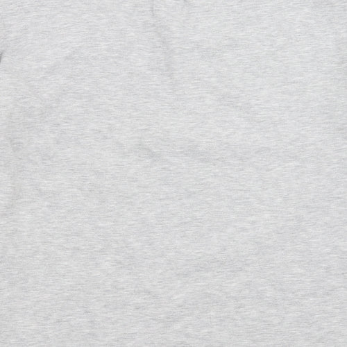 Papaya Womens Grey Floral  Pullover Sweatshirt Size 8