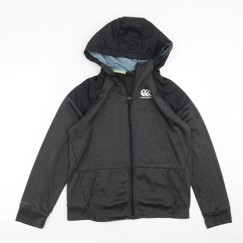 Canterbury Boys Grey   Full Zip Hoodie Size 14 Years