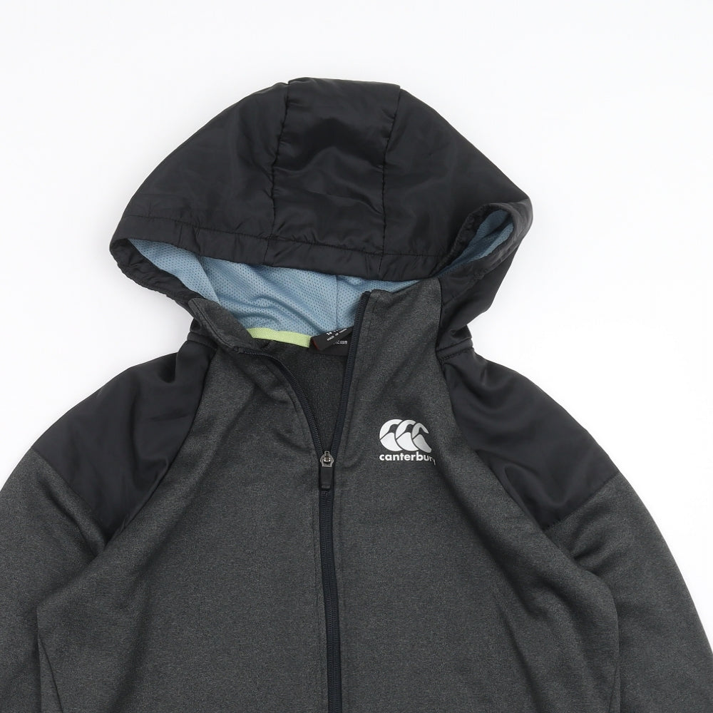 Canterbury Boys Grey   Full Zip Hoodie Size 14 Years
