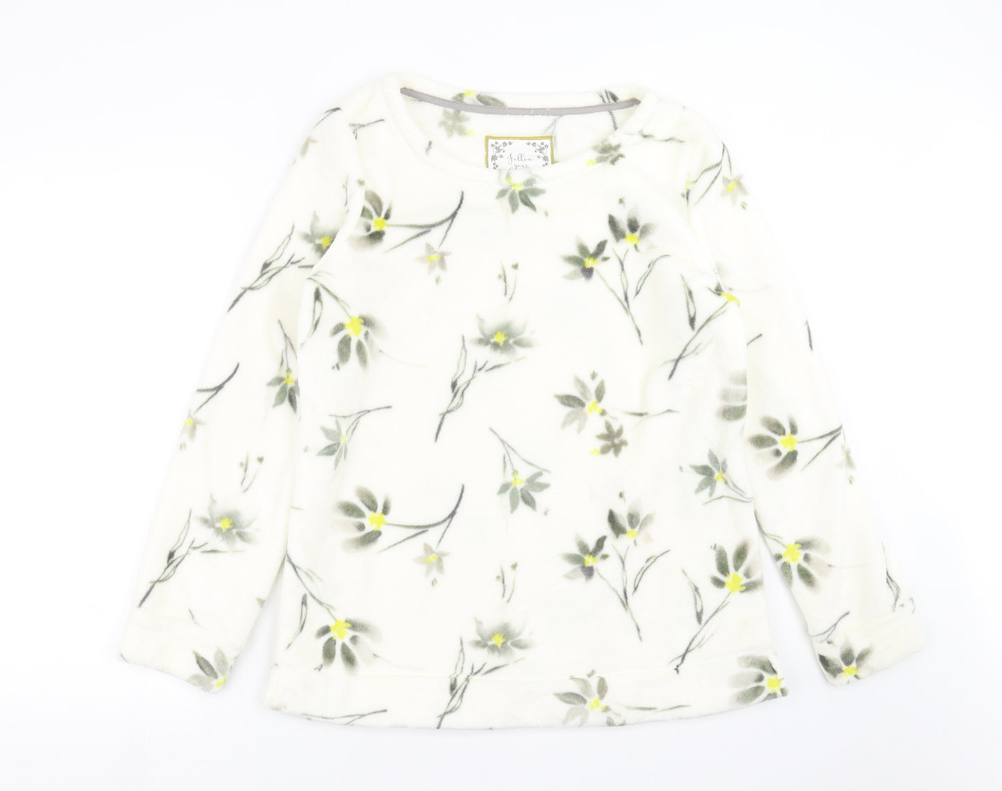 Follow Your Dreams Womens Ivory Floral  Top Pyjama Pants Size 14