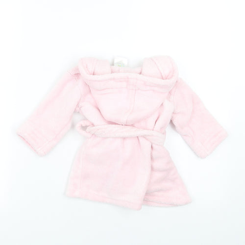 Soft Touch Girls Pink Solid   Robe Size 6-9 Months