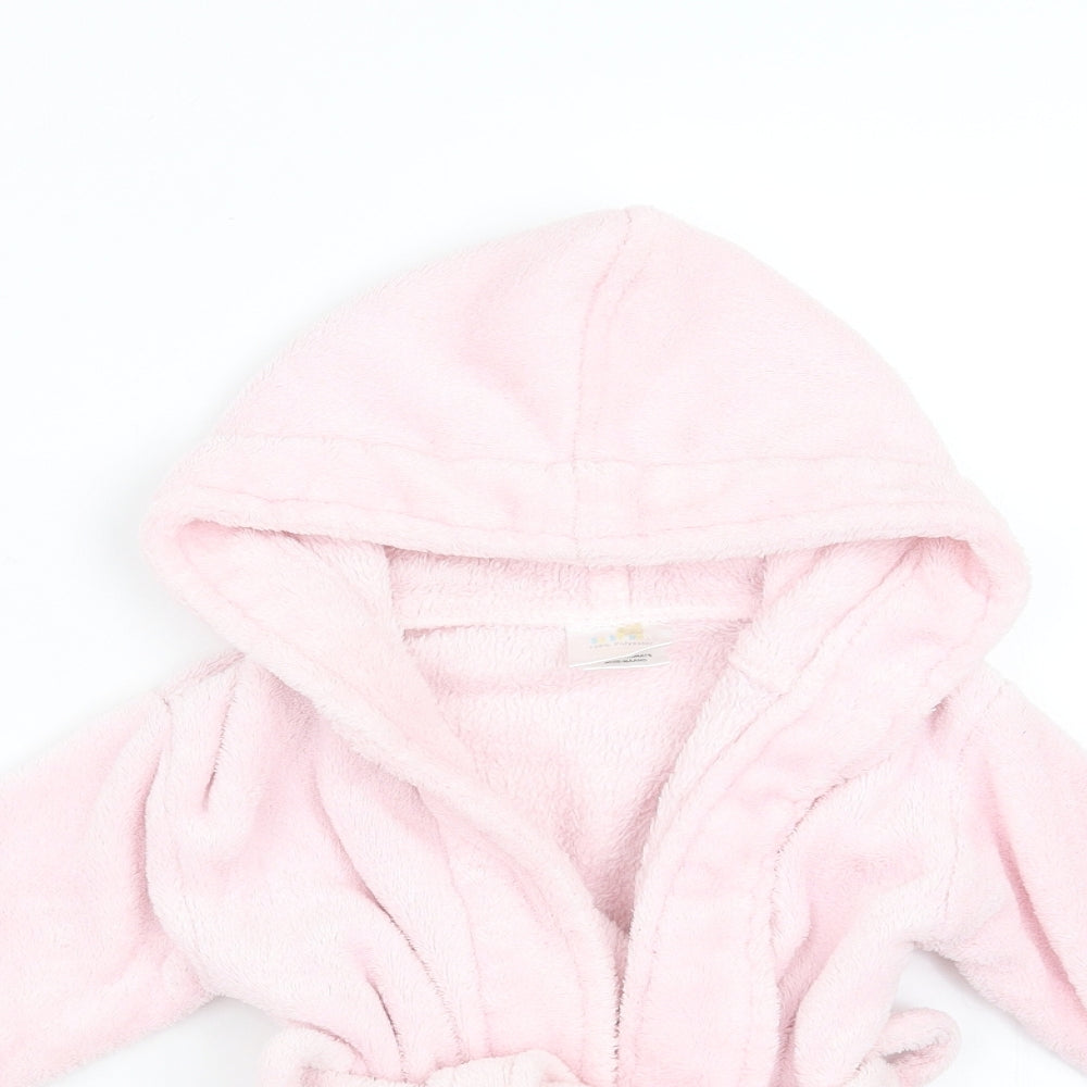 Soft Touch Girls Pink Solid   Robe Size 6-9 Months