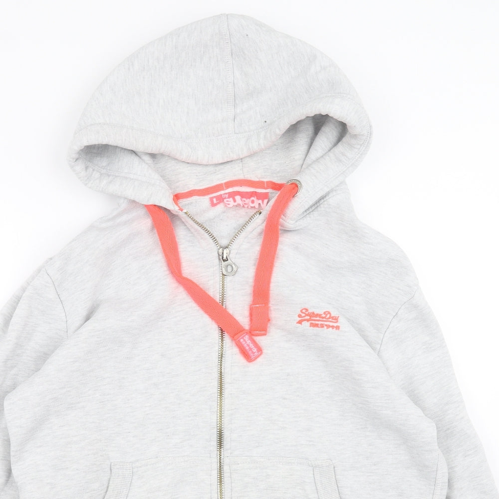 Superdry Mens Grey   Full Zip Hoodie Size L