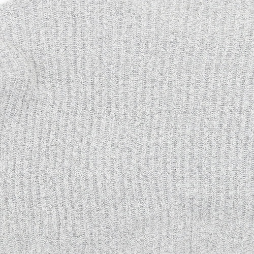 Jaqueline de Yong Womens Grey  Knit Pullover Jumper Size XL