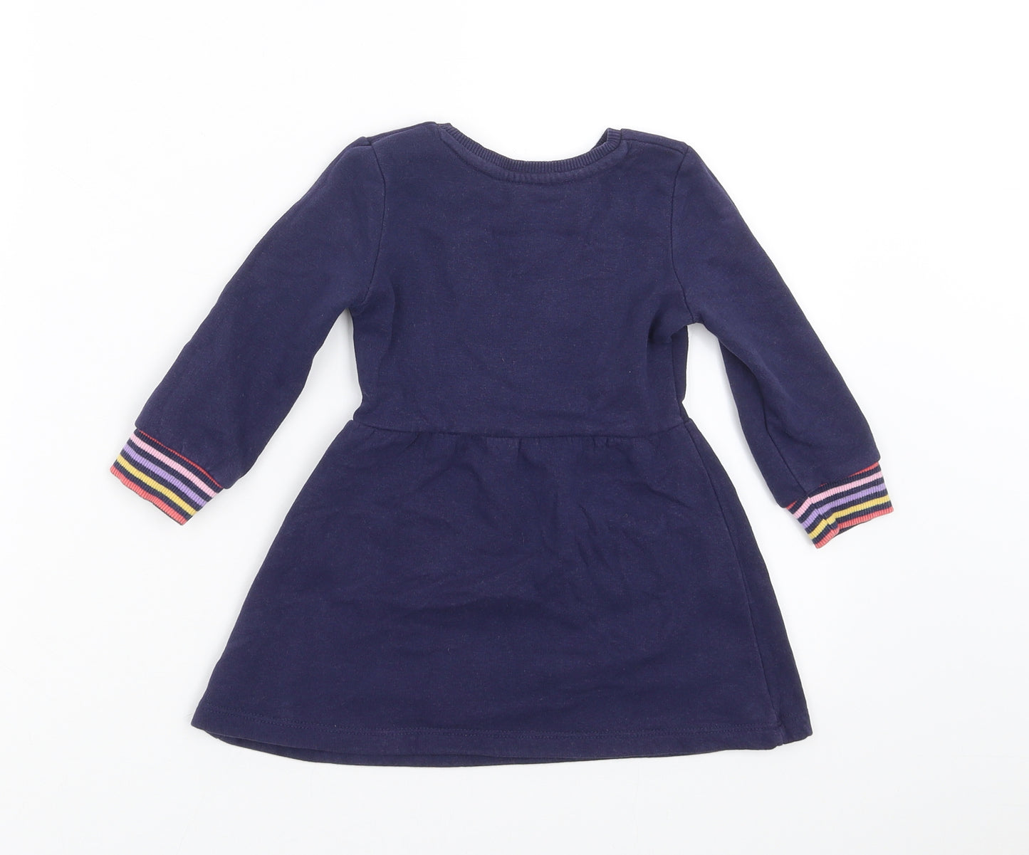 Nutmeg Girls Blue   Jumper Dress  Size 12-18 Months  - love