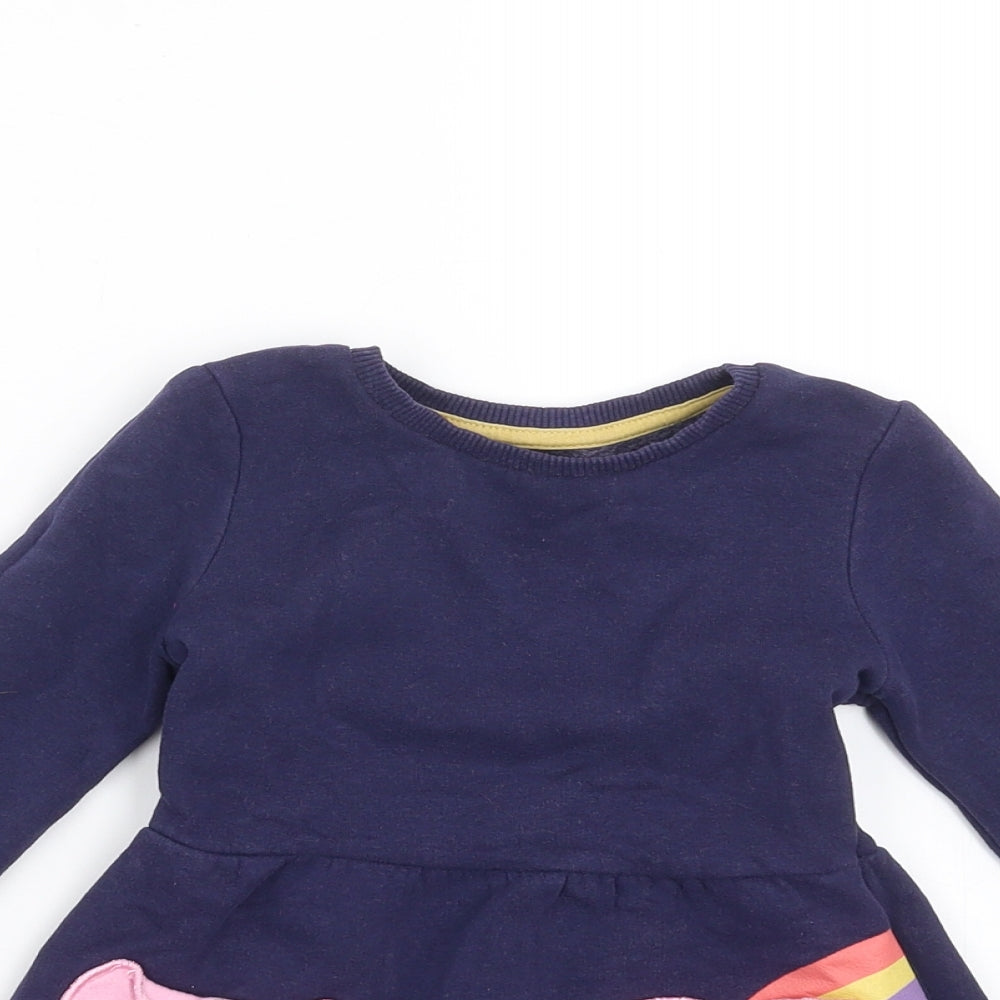 Nutmeg Girls Blue   Jumper Dress  Size 12-18 Months  - love