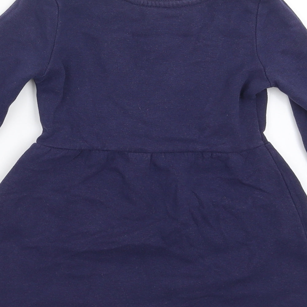 Nutmeg Girls Blue   Jumper Dress  Size 12-18 Months  - love