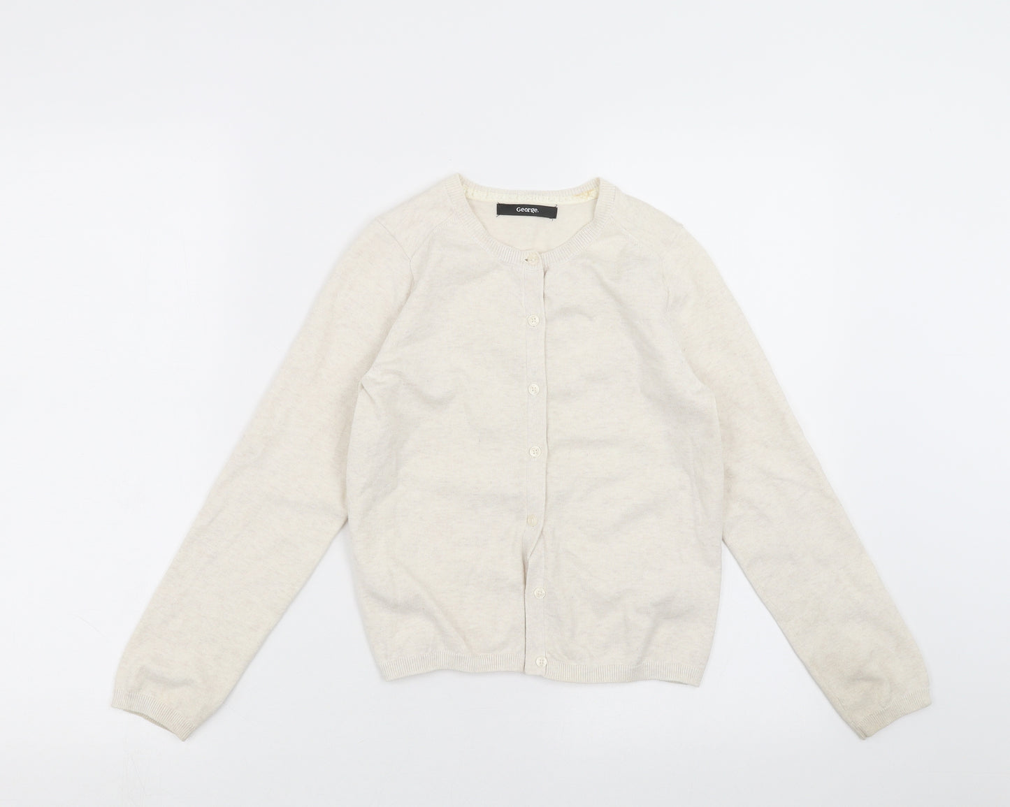 George Girls Beige   Cardigan Jumper Size 8-9 Years