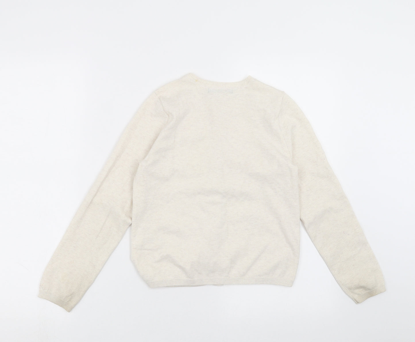 George Girls Beige   Cardigan Jumper Size 8-9 Years