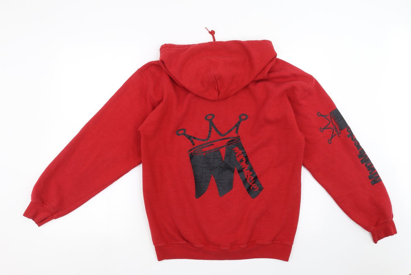 Gildan Mens Red   Full Zip Hoodie Size M