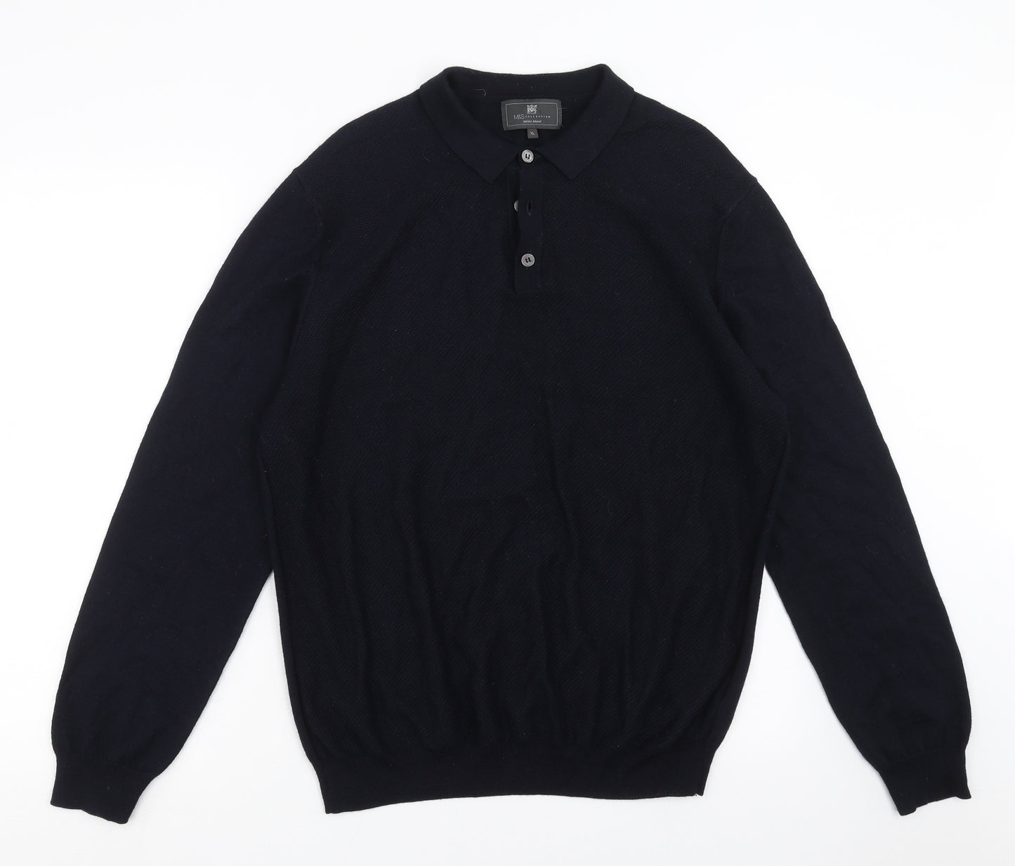 Marks and Spencer Mens Blue  Knit Pullover Jumper Size XL