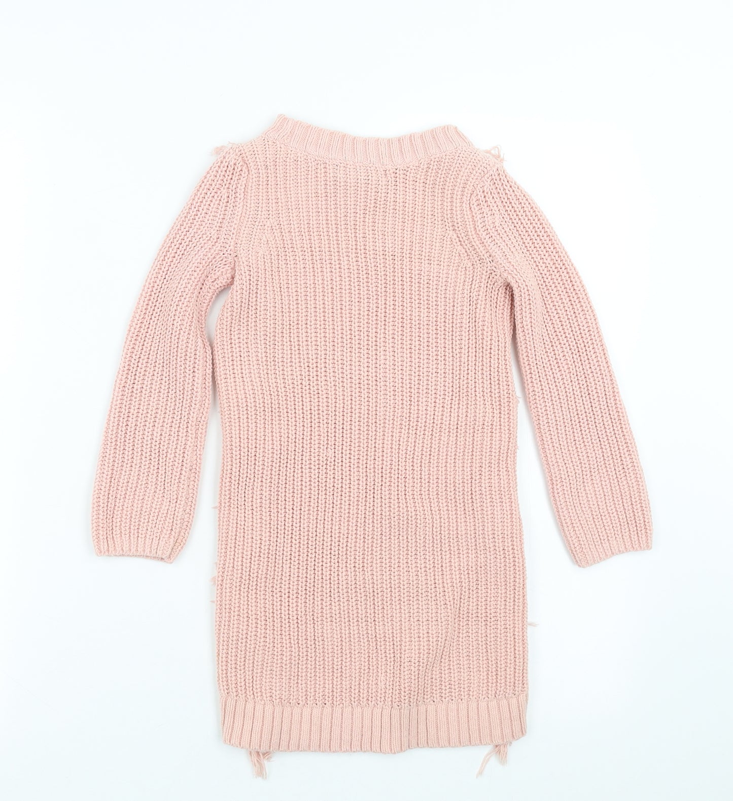 GapKids Girls Pink  Knit Jumper Dress  Size 4-5 Years  - cable knit