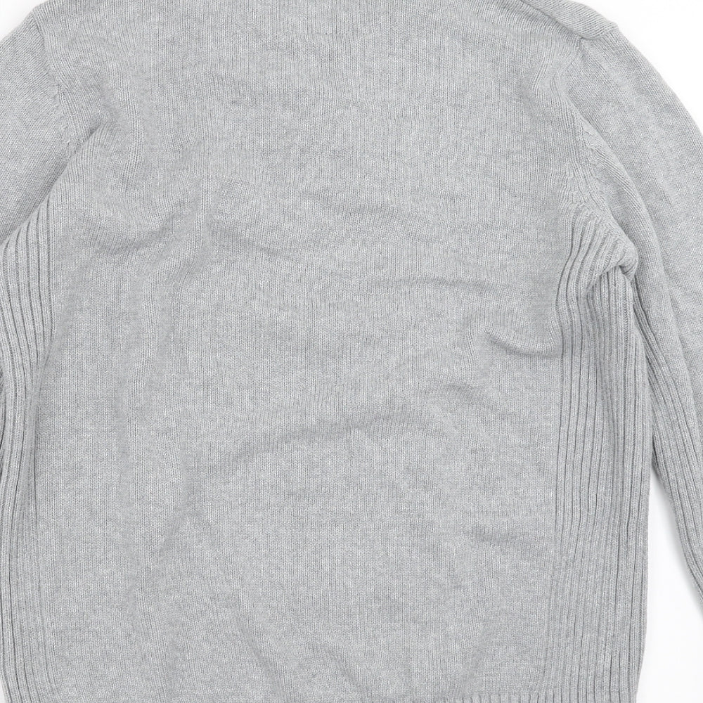 NEXT Mens Grey  Knit Cardigan Jumper Size M
