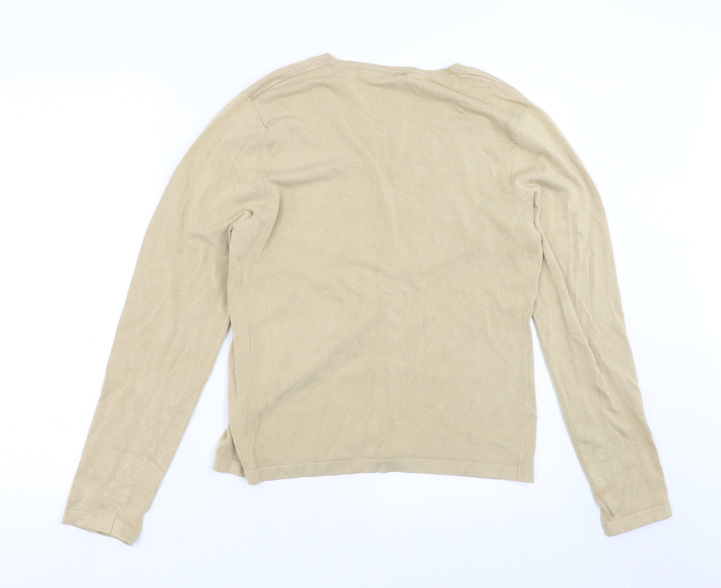 Dorothy Perkins Womens Beige  Knit Cardigan Jumper Size 14
