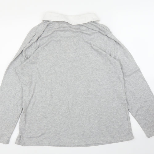 BM Casual Womens Grey   Basic Blouse Size L