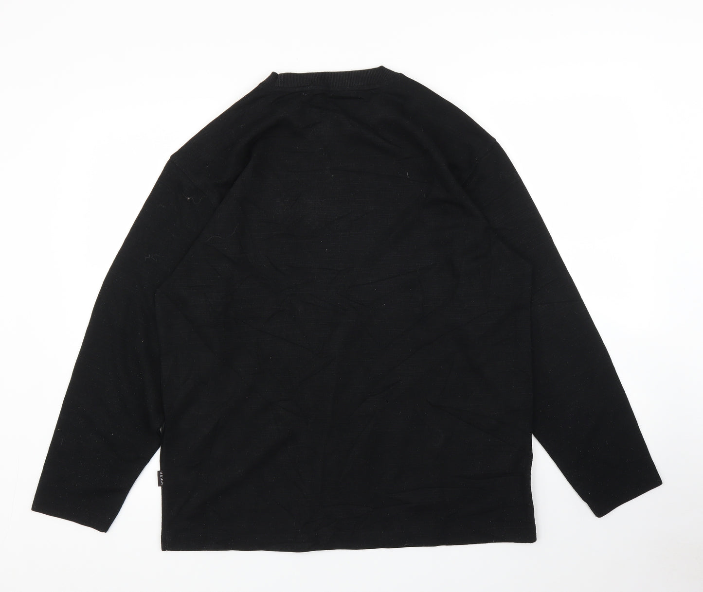 Uedia Mens Black   Pullover Jumper Size XL