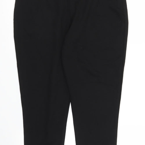 M&S Womens Black   Carrot Trousers Size 32 in L26 in