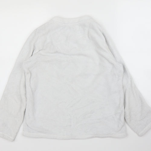 Primark Womens Grey Solid  Top Pyjama Top Size S