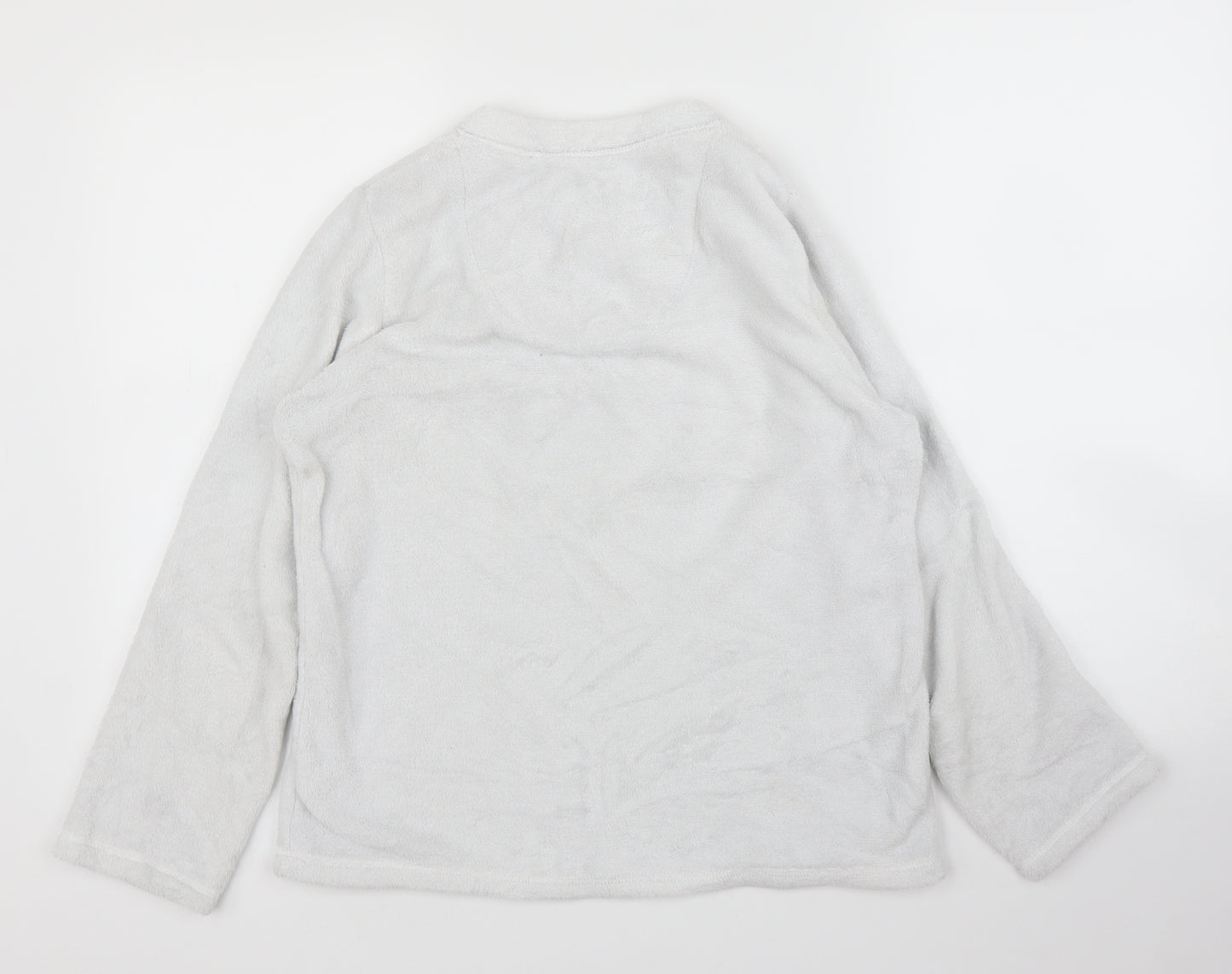 Primark Womens Grey Solid  Top Pyjama Top Size S