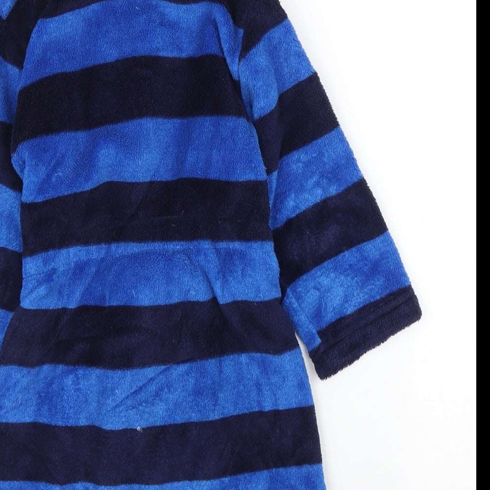 TU Boys Blue Striped   Robe Size 2-3 Years