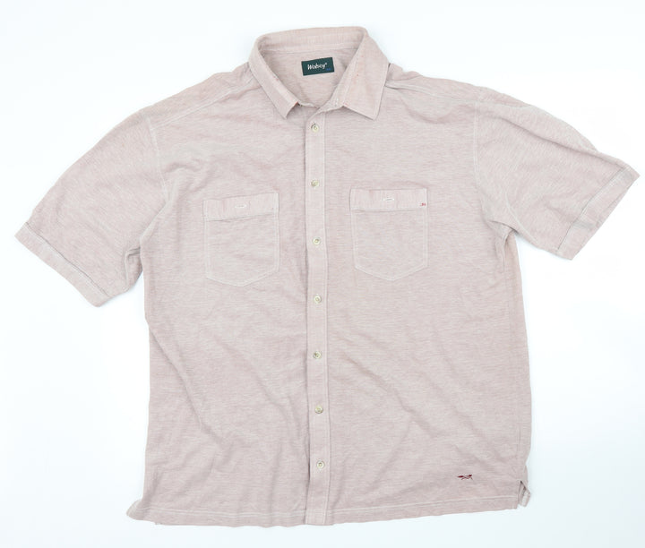 Wolsey Mens Pink Polo Size XL