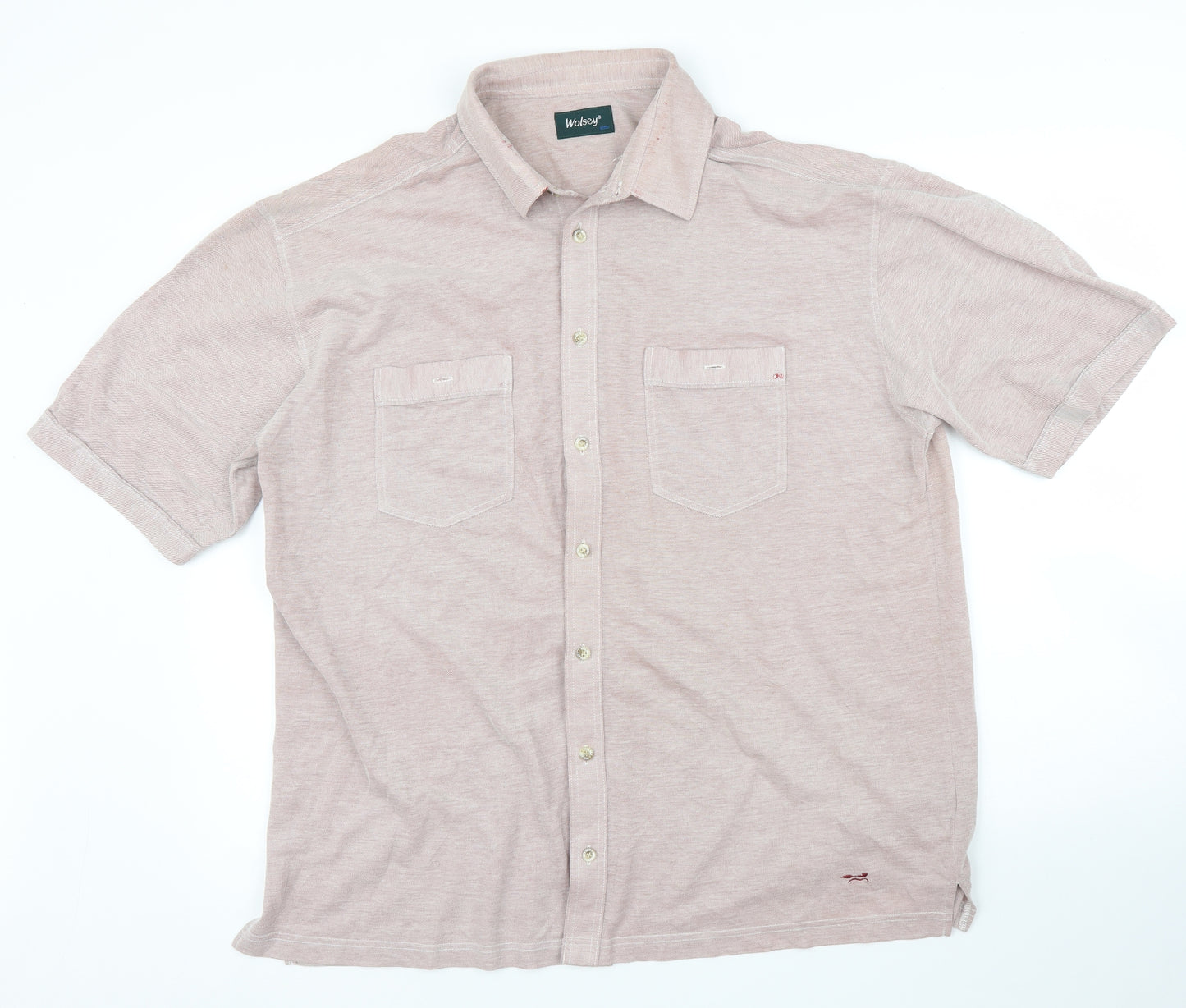 Wolsey Mens Pink    Polo Size XL