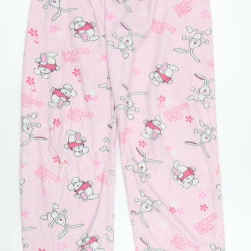 Preworn Womens Pink Solid  Chemise Pyjama Pants Size 8