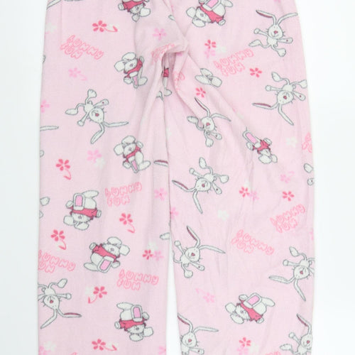 Preworn Womens Pink Solid  Chemise Pyjama Pants Size 8